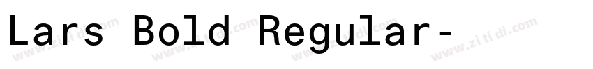 Lars Bold Regular字体转换